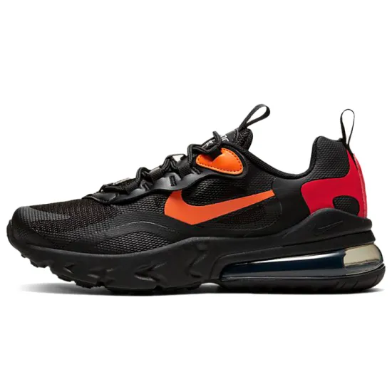 Nike Air Max 270 React Black Magma Orange GS