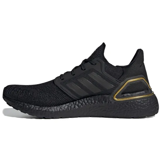 Adidas Ultra Boost 20 Core Black Gold Metallic
