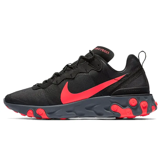 Nike React Element 55 Black Solar Red