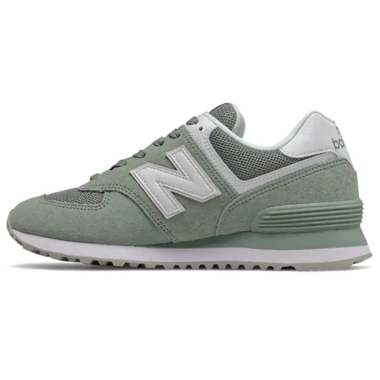 New Balance NB 574 Low Top Marathon Running Shoes Women's Light Green