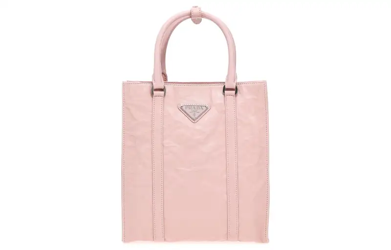 PRADA Leather Shoulder Bag, Crossbody Bag, Handbag Small Women's Pink
