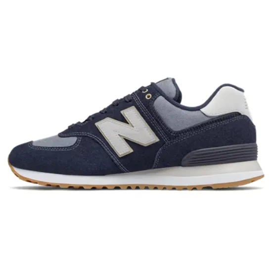 New Balance NB 574 Running Shoes Unisex Low-top Navy Blue