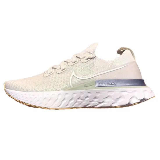 Nike React Infinity Run Flyknit 1 Running Shoes Women's Low-top Off White/Silver