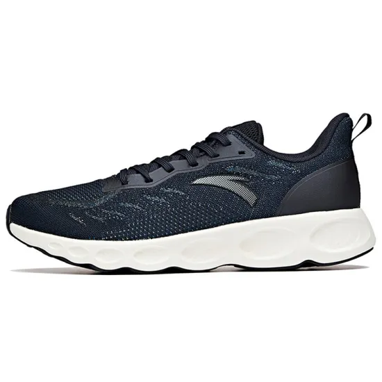 ANTA Running Shoes Men Low-Top Dark Blue/Black/Medium Blue/Racing Blue