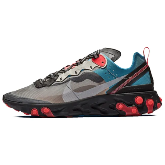 Nike React Element 87 Blue Chill Solar Red