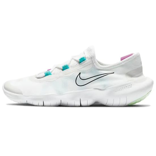 Nike Free RN 5.0 Running Shoes Women's Low-top White/Virtual Blue/Prism Purple