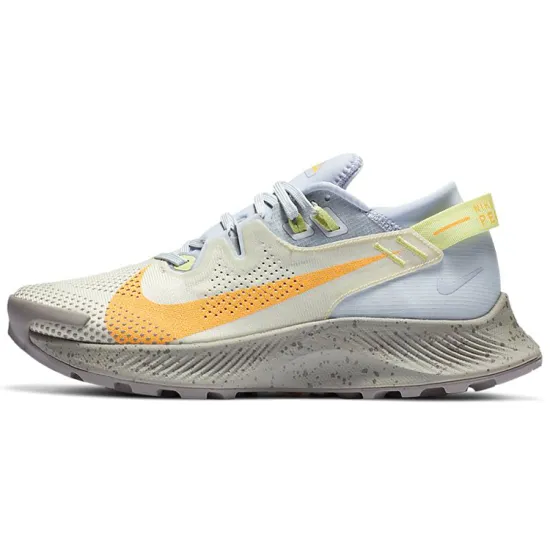 Nike Pegasus Trail 2 Pure Platinum Fossil Laser Orange Women's