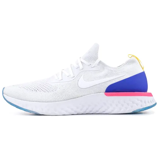 Nike Epic React Flyknit White Racer Blue Pink Blast