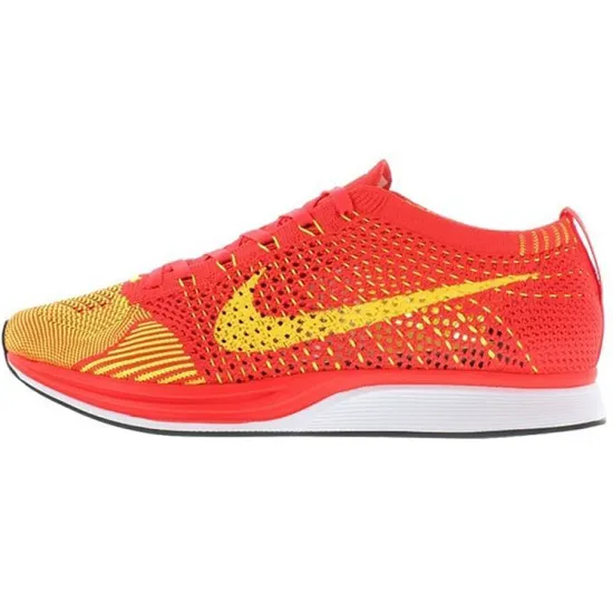 Nike Flyknit Racer Bright Crimson Volt