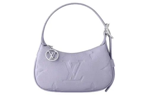 LOUIS VUITTON Cow Leather Handbag, Shoulder Bag Women's Purple