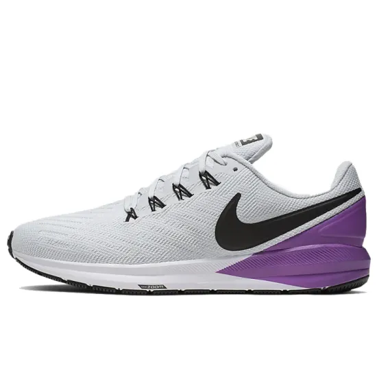 Nike Zoom Structure 22 Running Shoes Men Low-top Gray-purple