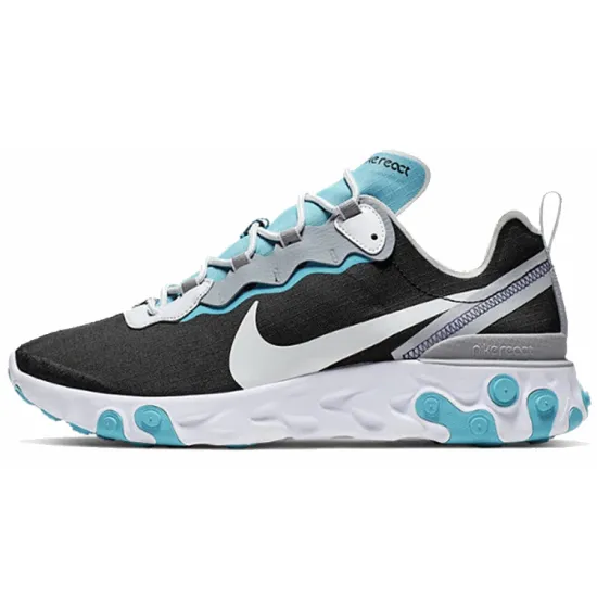 Nike React Element 55 Black Pure Platinum Teal Nebula