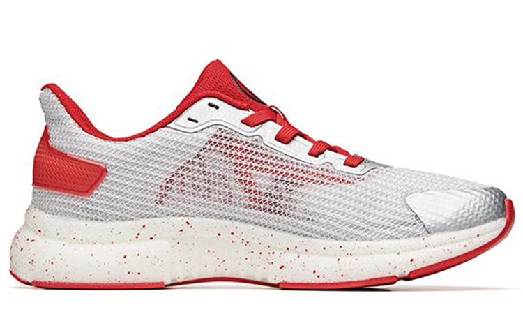 Anta Cushioning Slip Resistant Low top Running Shoes Women’s White Red