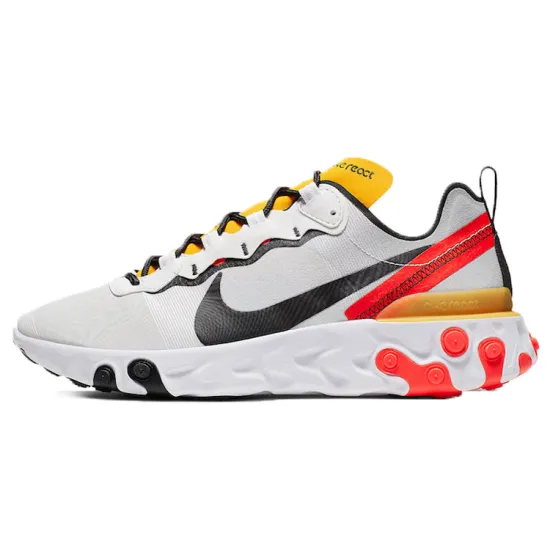 Nike React Element 55 White Black Crimson Gold