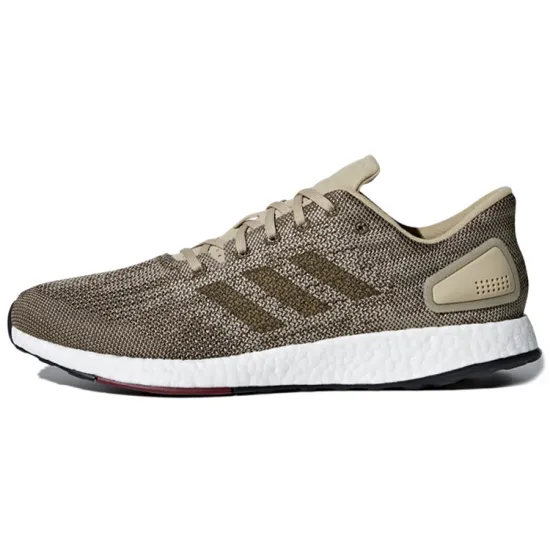 Adidas Pure Boost 2017 Running Shoes Unisex Low-top Brown/gold