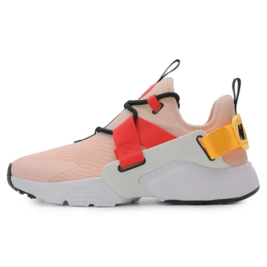 Nike Huarache City Running Shoes Women's Low-top Coral Red