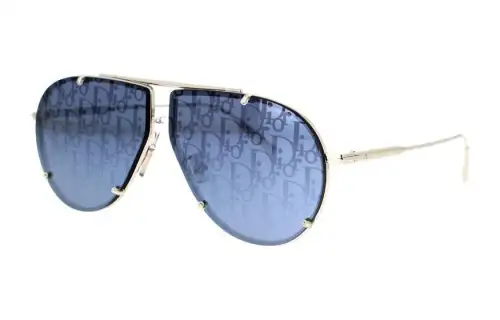 DIOR Metal Aviator Sunglasses Men's Silver