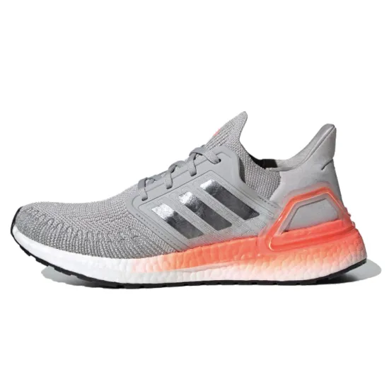 Adidas Ultra Boost 20 Grey Two Signal Coral Women's