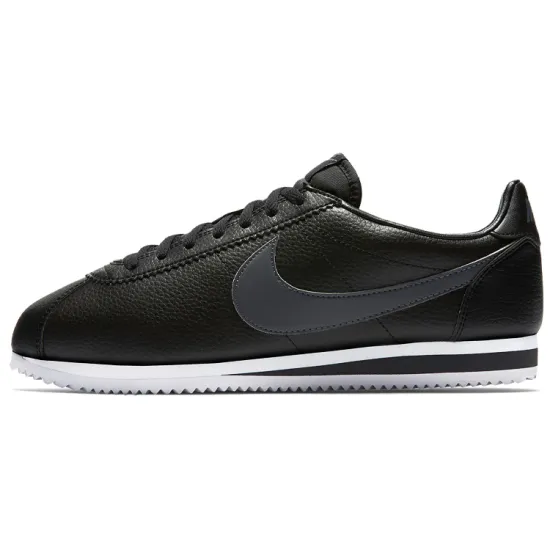 Nike Classic Cortez Leather Black/Dark Grey White