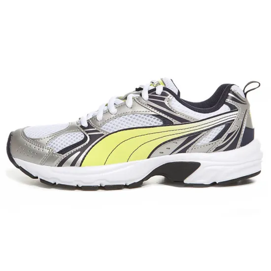 PUMA Milenio Running Shoes Unisex Low-top White/gray/black/yellow