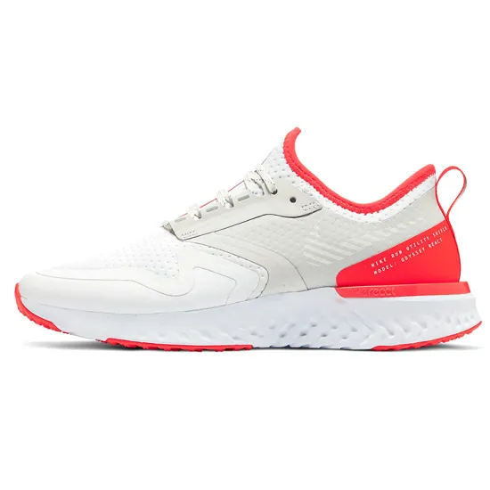 Nike Odyssey React 2 Shield White Laser Crimson Women's