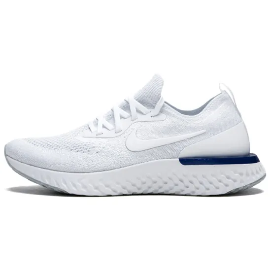Nike Epic React Flyknit White Racer Blue Women's