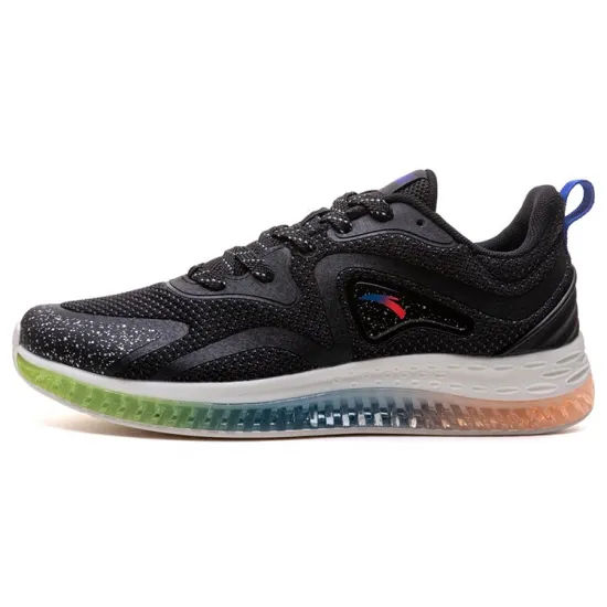 ANTA Running Shoes Men Low-Top Black/Carbon Gray