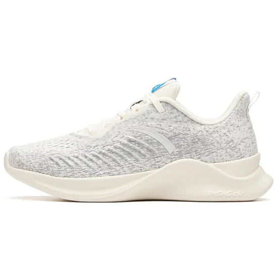 ANTA Running Shoes Men Low-Top Ivory White/Misty Grey/Palace Blue