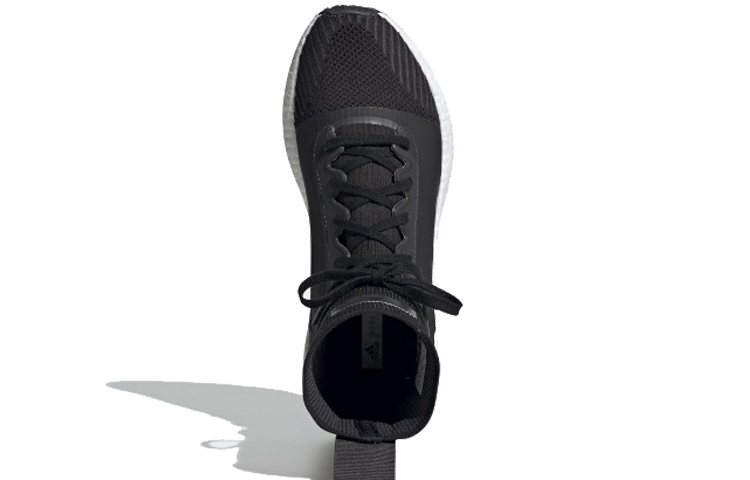 Женские кроссовки adidas PulseBOOST HD Mid S. (черно-белые) — фото 4
