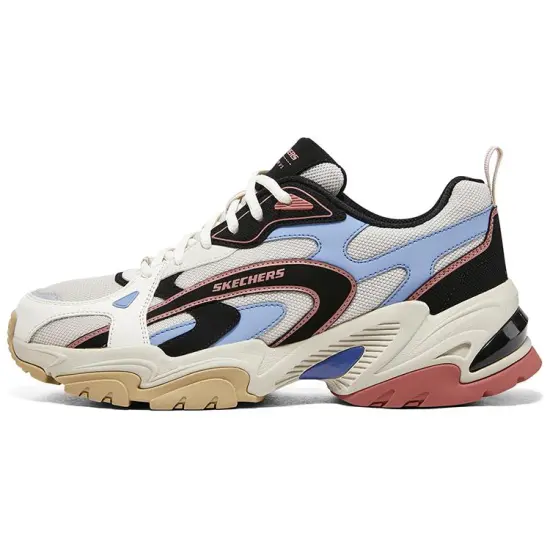 Skechers Stamina V2 Running Shoes Men Low-Top Blue Pink