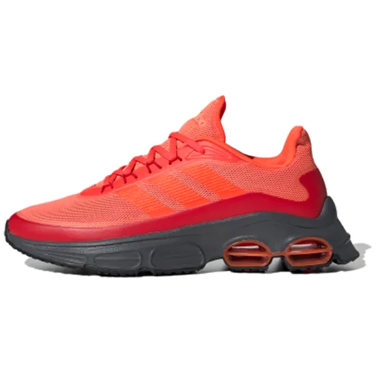 Adidas Quadcube Running Shoes Men Low-top Red/Gray