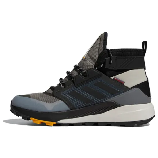 Adidas Terrex Trailmaker Running Shoes Men High-top Grey/Black/Yellow