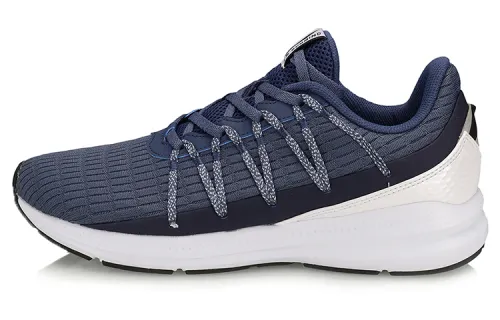 Li Ning Yufeng Fashion Textile, Synthetic Leather Cushioning Slip Resistant Abrasion Resistant Low top Running Shoes