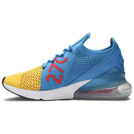 Nike Air Max 270 Flyknit Laser Orange Blue Orbit