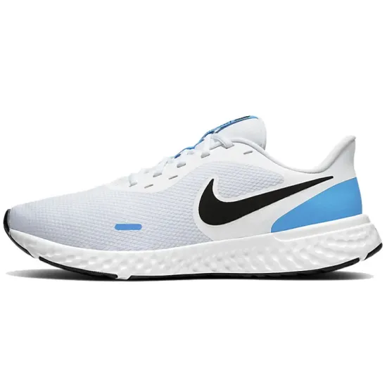 Nike Revolution 5 Series Running Shoes Unisex Low-top White/Blue