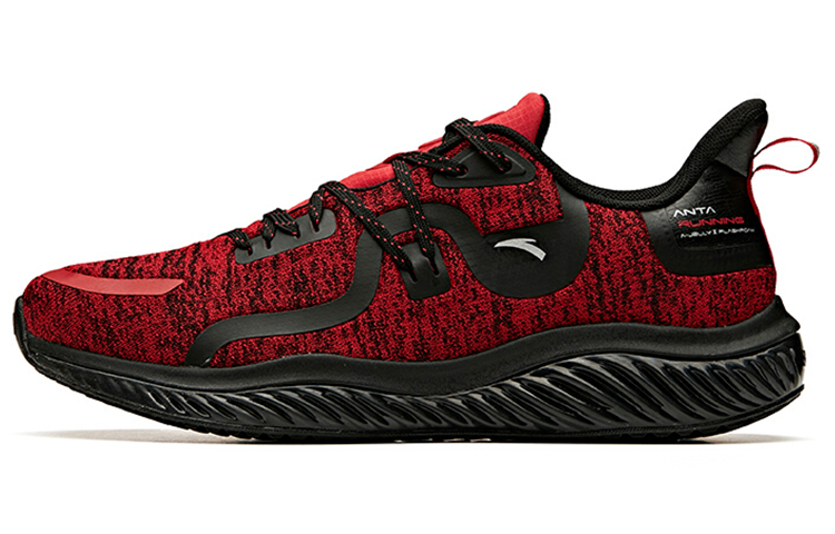Anta Cushioning Slip Resistant Abrasion Resistant Breathable Low top Running Shoes Men’s Red