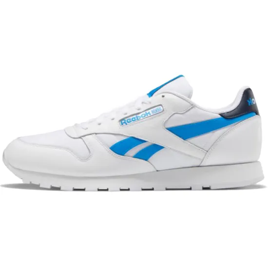 Reebok Classic Leather Running Shoes Unisex Low-top White/Blue