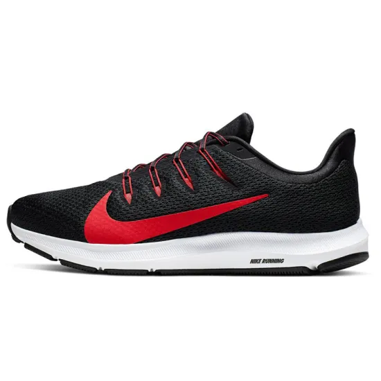 Nike Quest 2 Running Shoes Men Low-top Black/White/College Red