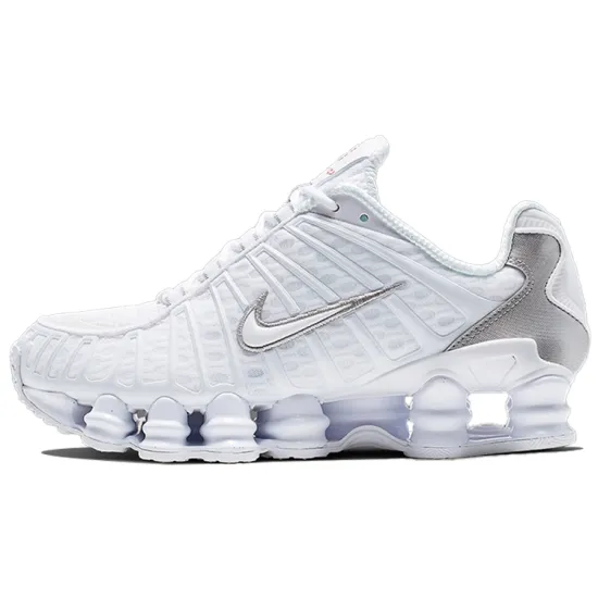 Nike Shox TL White Metallic Silver Max Orange Women's