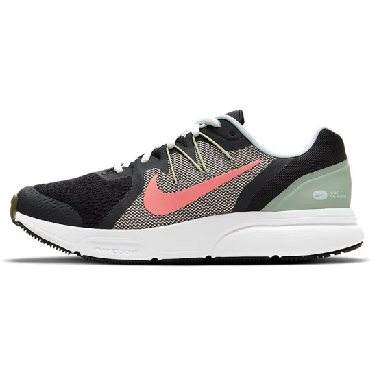 Nike Zoom Span 3 Shoes For Black/Green/Pink Women's