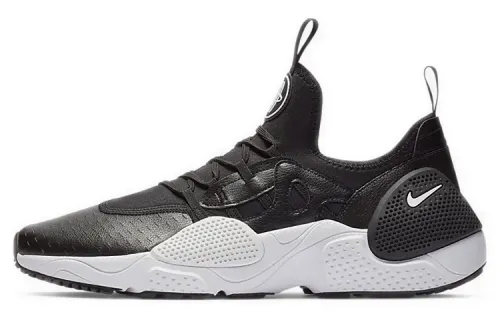 Nike Huarache E.D.G.E. TXT fashionable woven sporty and comfortable fabric, non-slip, wear-resistant and lightweight, low-top casual running shoes, same style for men and women, black and white