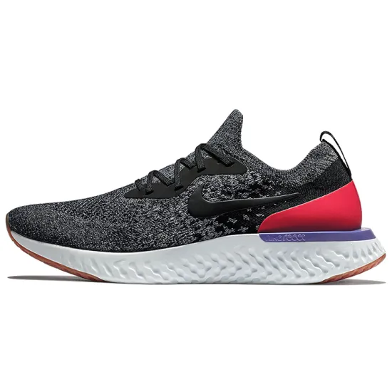 Nike Epic React Flyknit Black Red Orbit