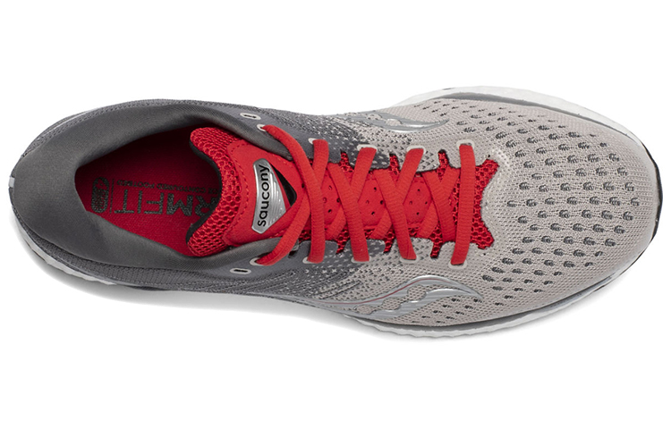 Saucony Freedom 3 Mesh Slip Resistant Cushioning Lightweight Low top Running Shoes Men’s Gray Red