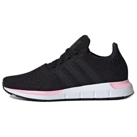 Adidas Originals Swift Run Running Shoes Men Low-top Black/White/Pink