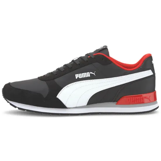 PUMA ST Runner V2 Running Shoes Unisex Low-top Black/Dark Obsidian/Total Orange