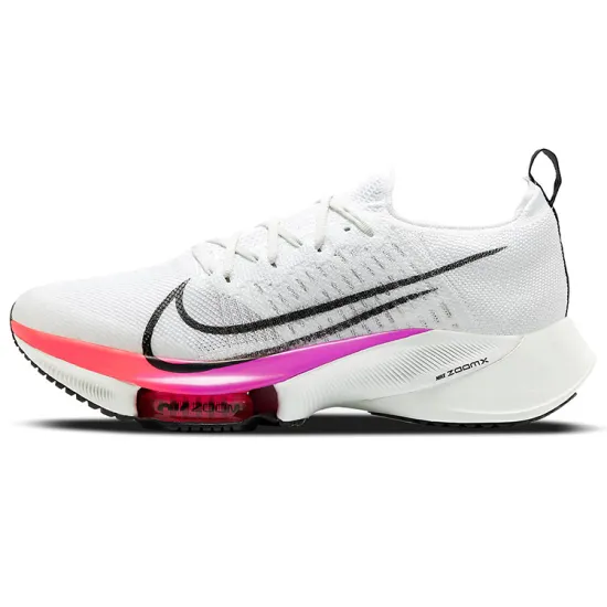 Nike Air Zoom Tempo Next% Flyknit White Hyper Violet Flash Crimson