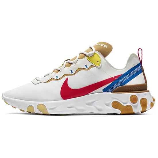 Nike React Element 55 Running Shoes Men Low-top White/Brown