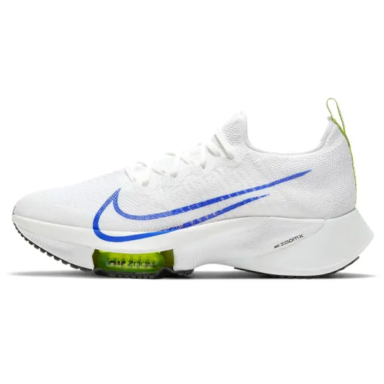 Nike Air Zoom Tempo Next% Flyknit White Racer Blue Volt