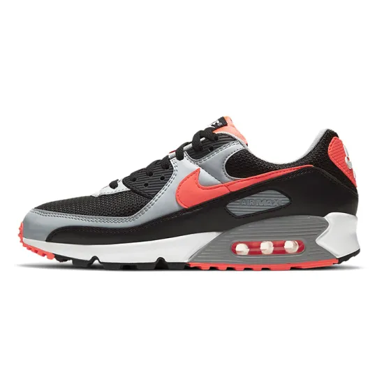 Nike Air Max 90 Black Radiant Red Wolf Grey