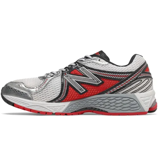 New Balance 860v2 White Silver Red